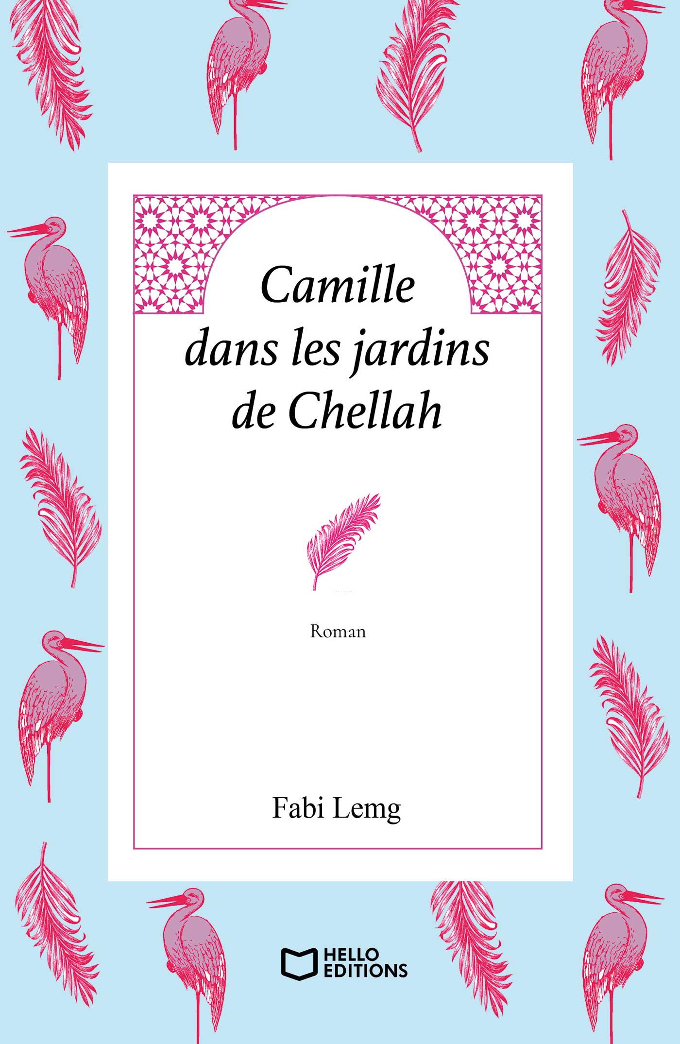 Camille dans les jardins de Chellah
